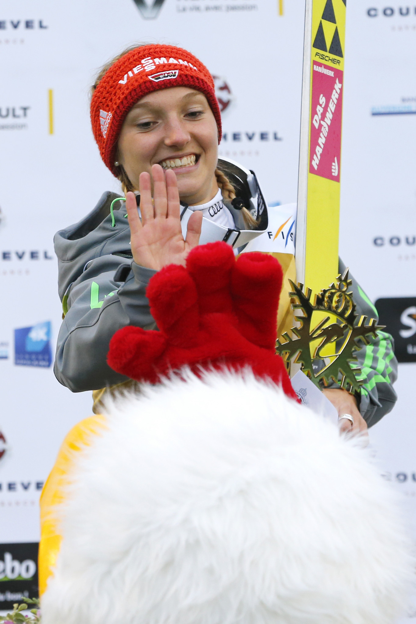 Germany's Katharina Althaus earned a second win at the FIS Ski-Jumping World Cup at Premanon in France ©Getty Images