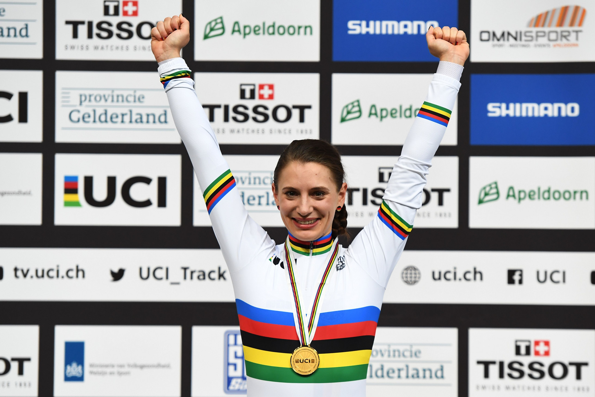 Detlef Uibel coached Miriam Welte to a gold medal in the women's 500m time trial at this year's UCI Track Cycling World Championships in Apeldoorn - one of three victories for Germany at the event ©Getty Images