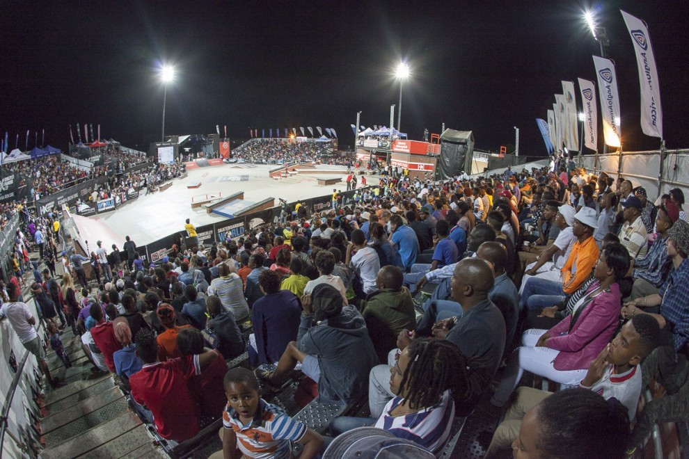 A packed-out crowd at Kumba Skate Plaza watched the thrilling final unfold