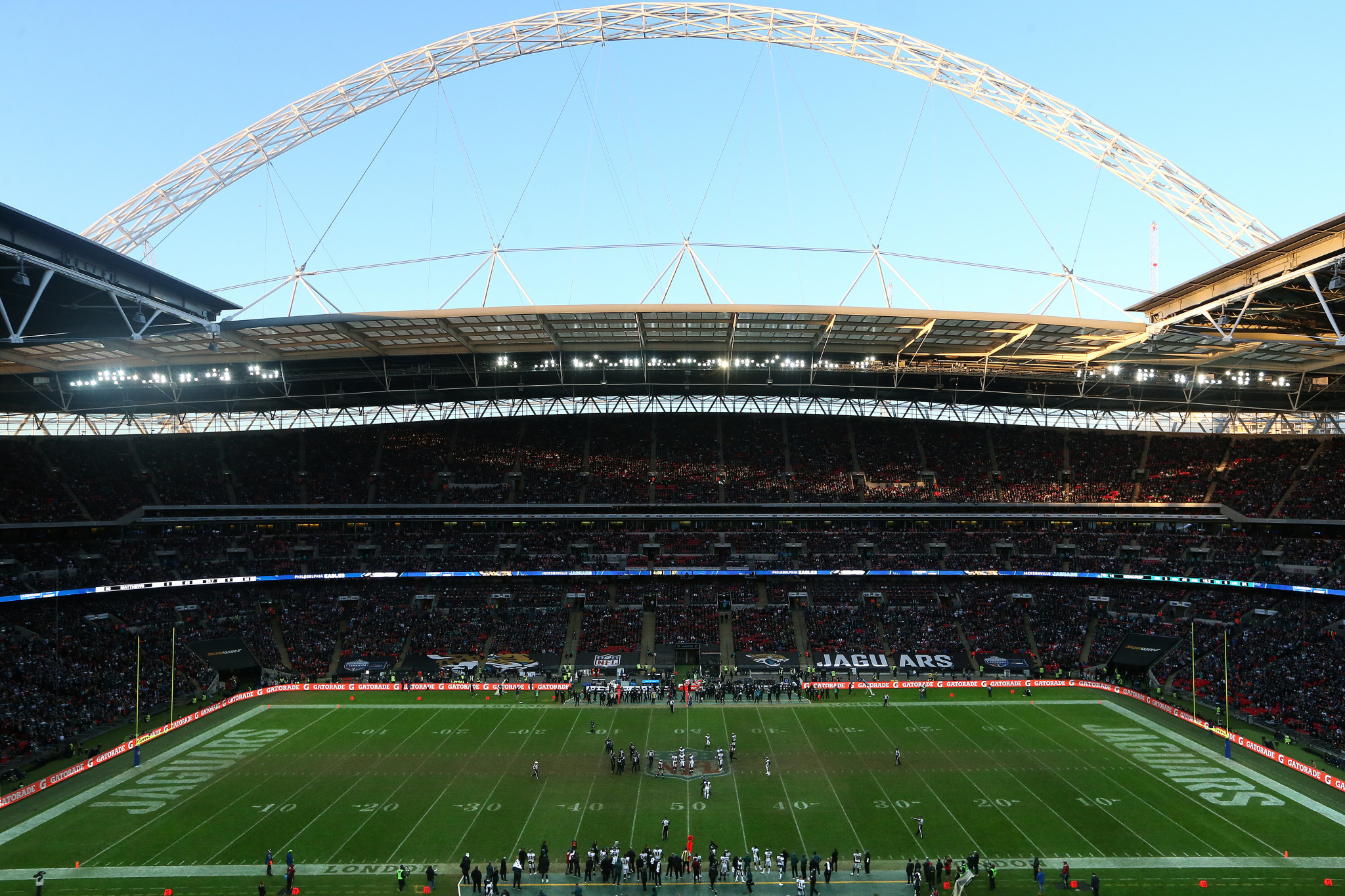 National Football League matches in London have been a success but the model should not be replicated by football in countries such as England and Spain ©Getty Images