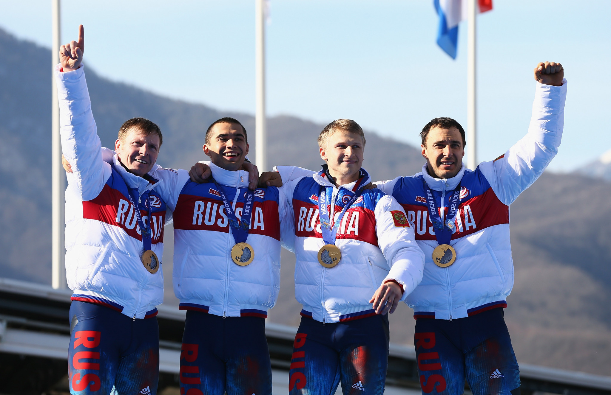 Russia were stripped of the men's two and four-man bobsleigh golds at Sochi 2014 but the medals are yet to be returned ©Getty Images