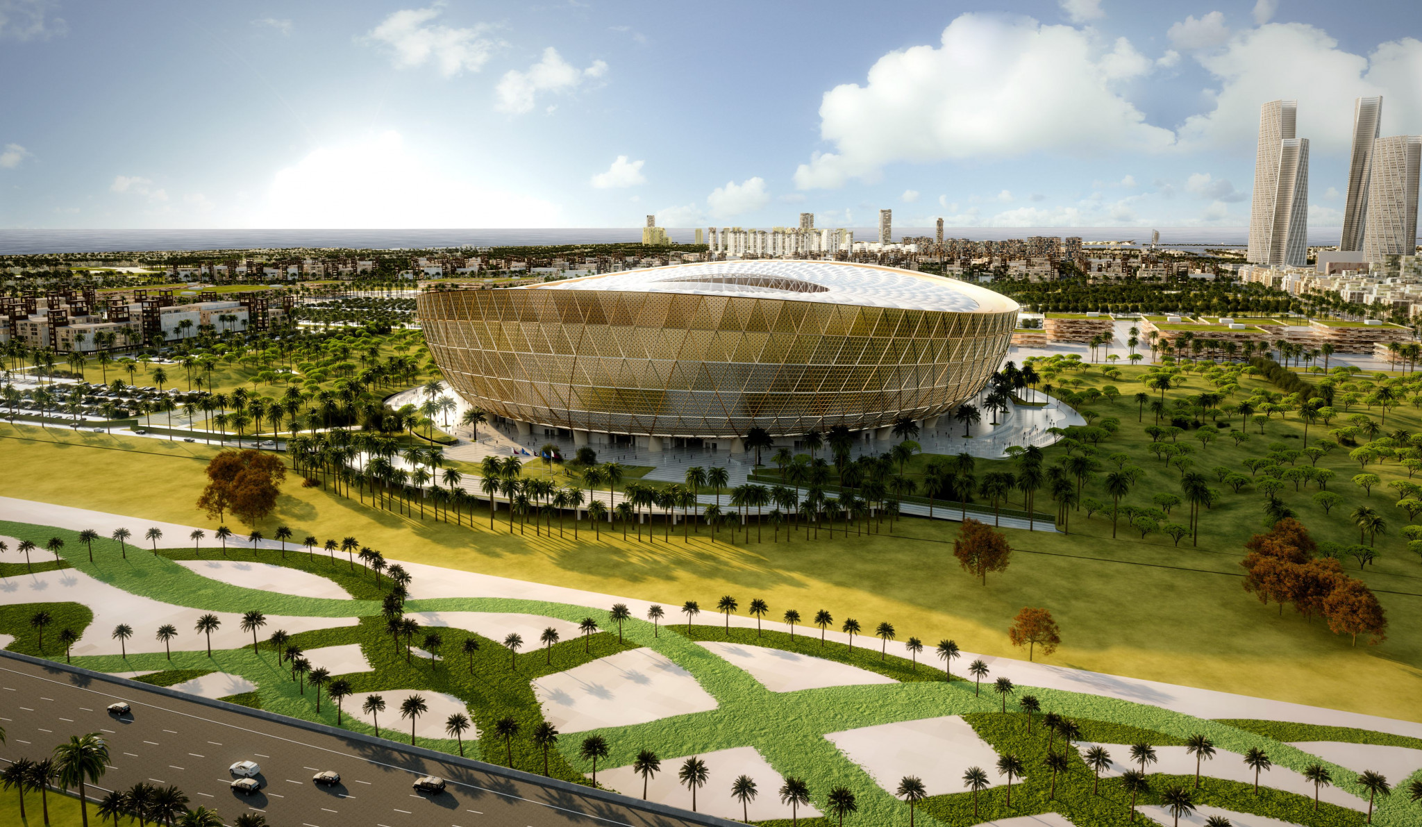 Qatar 2022 have revealed the design for the Lusail Stadium, due to host the opening match and final of the next FIFA World Cup ©Getty Images