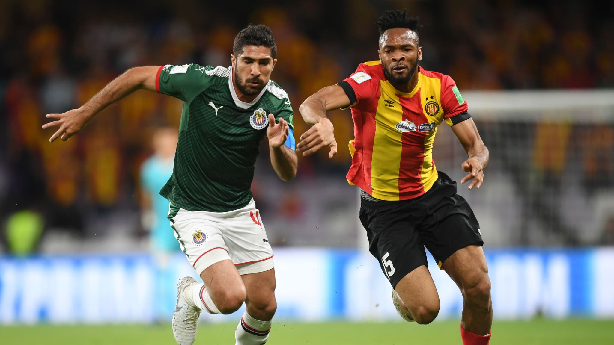 Esperance de Tunis, in stripes, beat Guadalajara 6-5 on penalties after finishing at 1-1 in their fifth-place match ©Getty Images