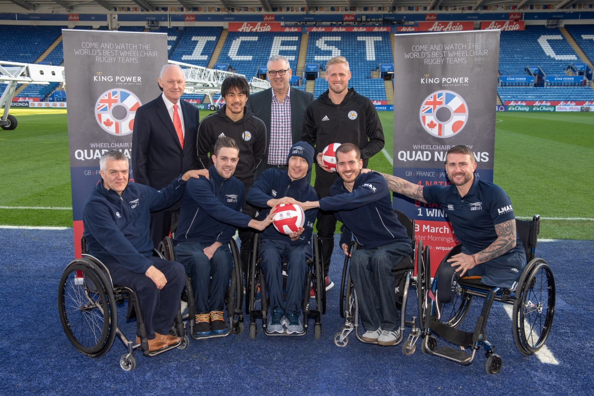 The second edition of the Wheelchair Rugby Quad Nations was launched at the King Power Stadium in Leicester ©Osborne Hollis