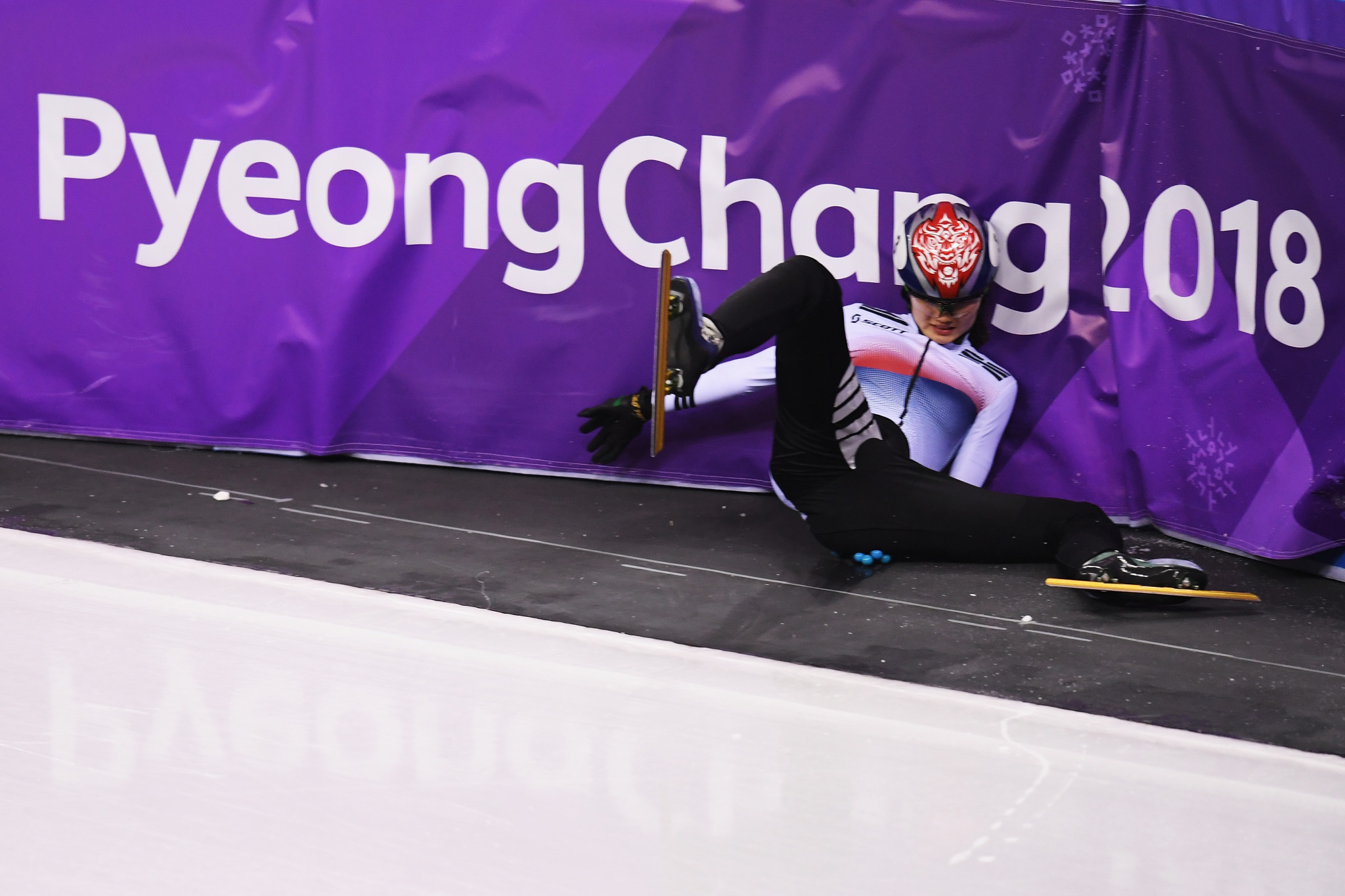 Shim Suk-hee claimed a fall she had during the 2018 Pyeongchang Games was caused by a concussion given to her by Cho Jae-beon ©Getty Images