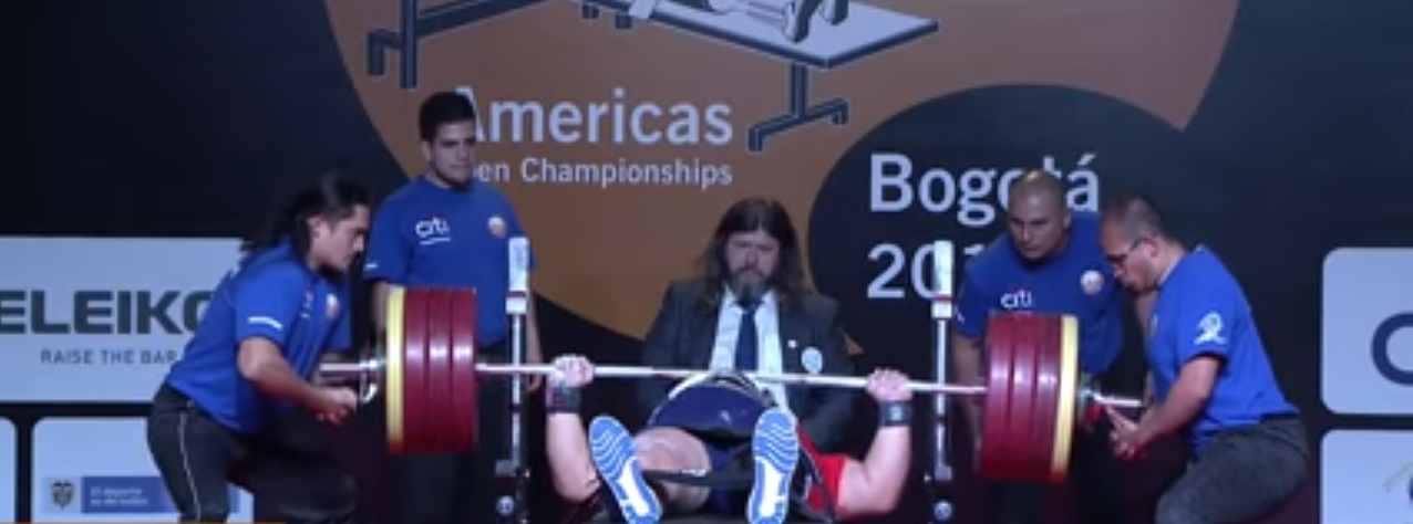 Colombia's Jhon Freddy Castañeda Velasquez has been chosen as the "Best Americas Powerlifter" ©Paralympic Games/YouTube