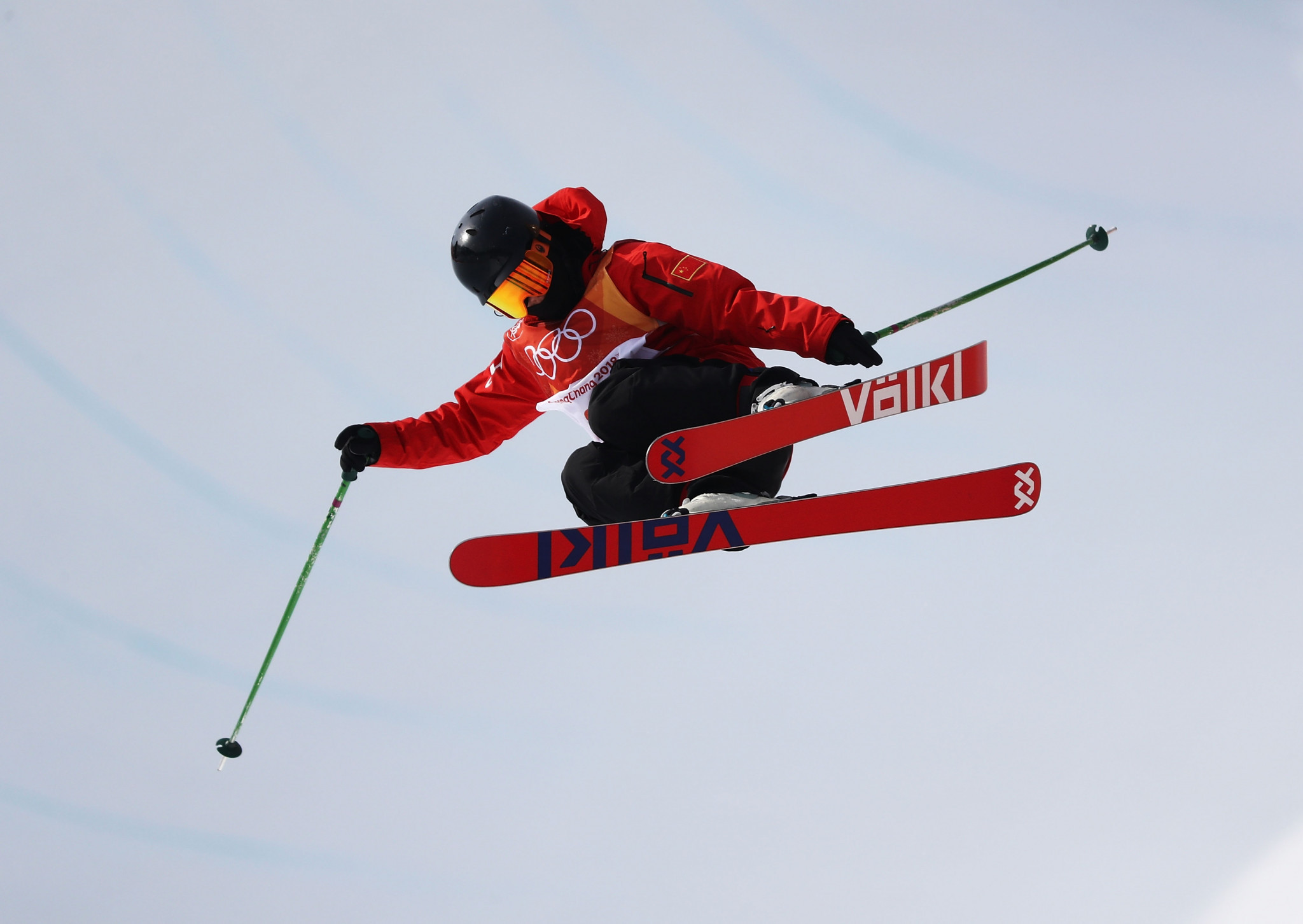 Home favourite Zhang Kexin won the women's halfpipe event at the FIS Freestyle Skiing World Cup in China's capital Beijing ©Getty Images