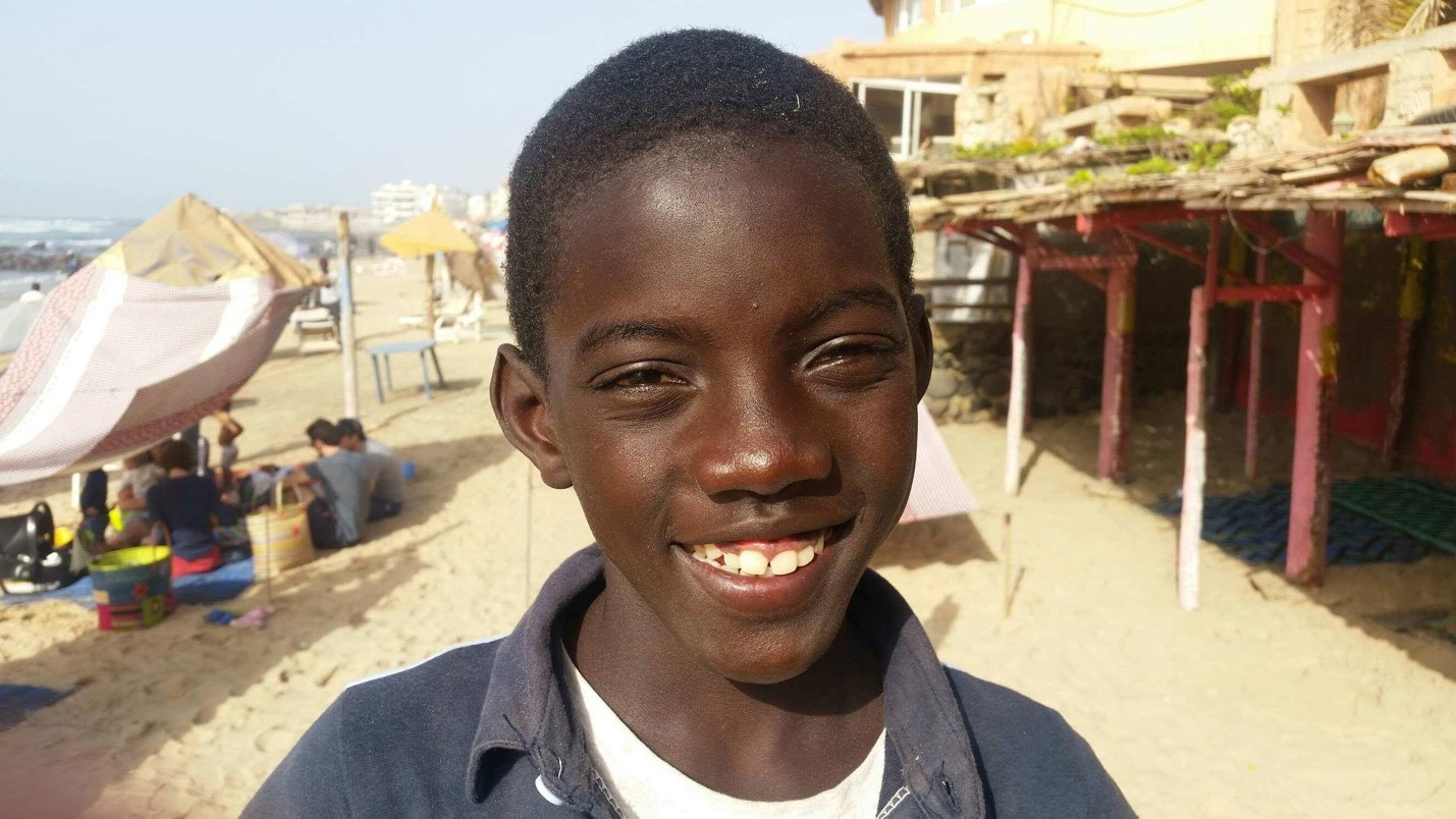 One of the recipients, Senegal’s Mouhamed Sambe, plans to use the scholarship to get his own surfboard ©ISA