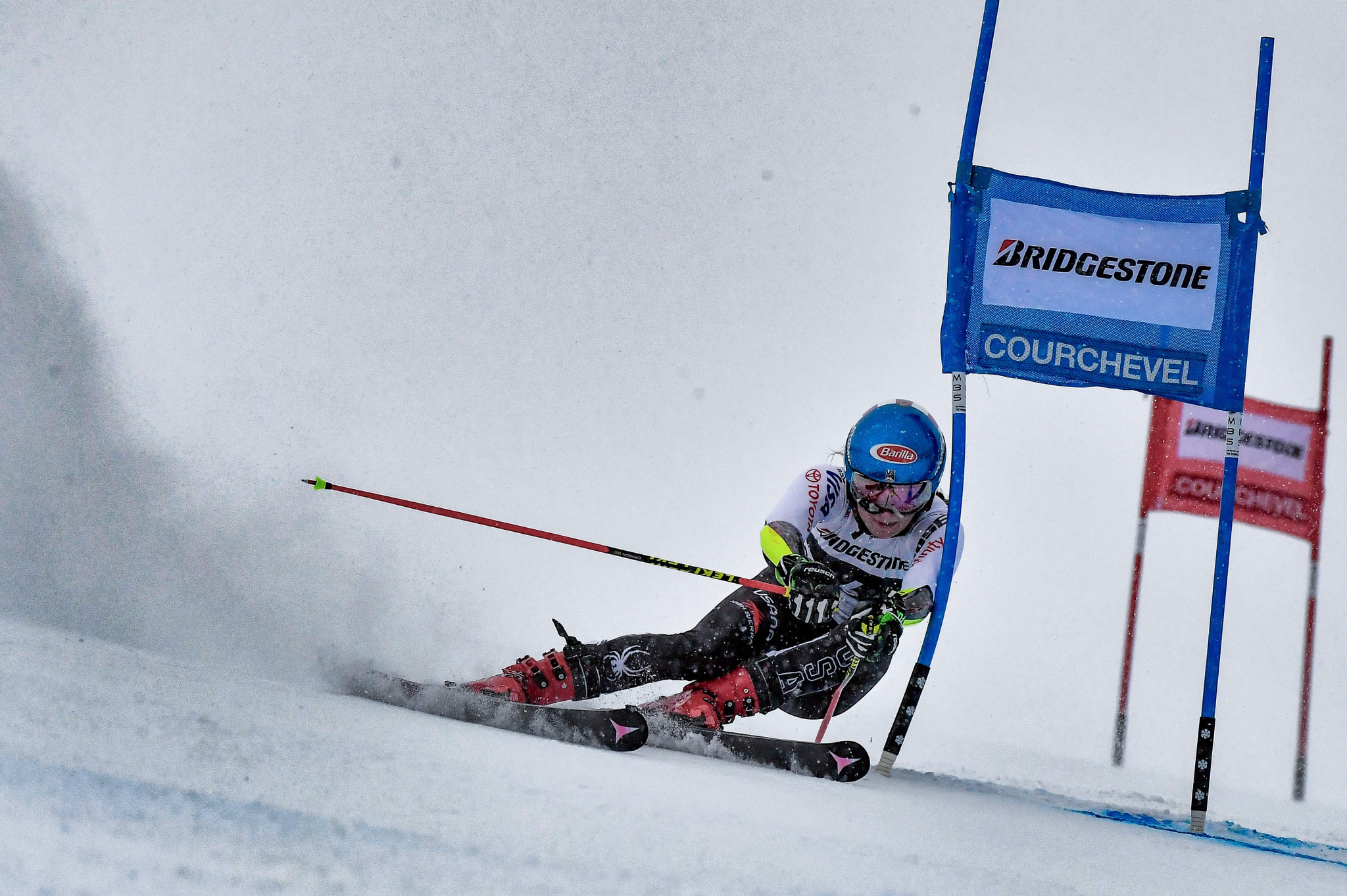 Going into her second run Mikaela Shiffrin was behind, but she managed to make up the difference ©Getty Images