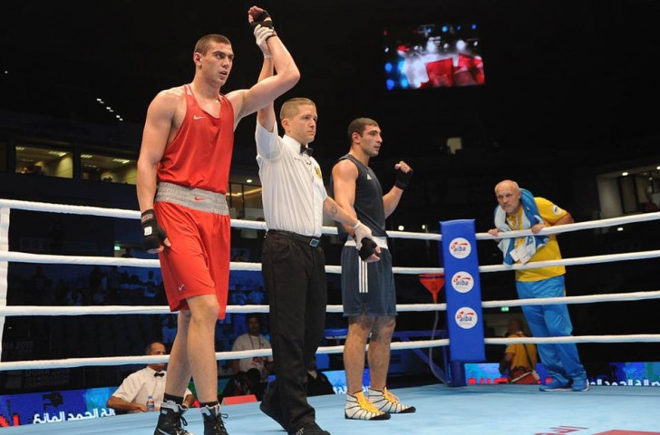 Rounding off the evening's action was a win for Russia's Evgeny Tishchenko, who progressed to the heavyweight final at the expense of Ukraine's Gevorg Manukian ©AIBA/Facebook