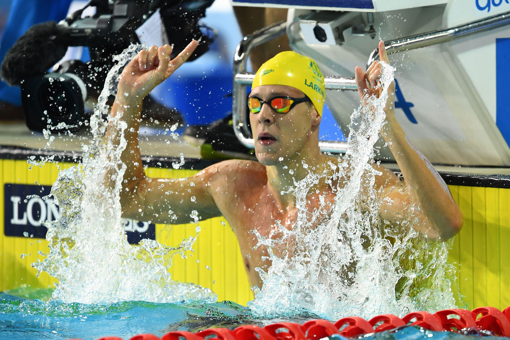 Hosts Australia topped the medal table with swimmer Mitch Larkin winning five golds ©Getty Images