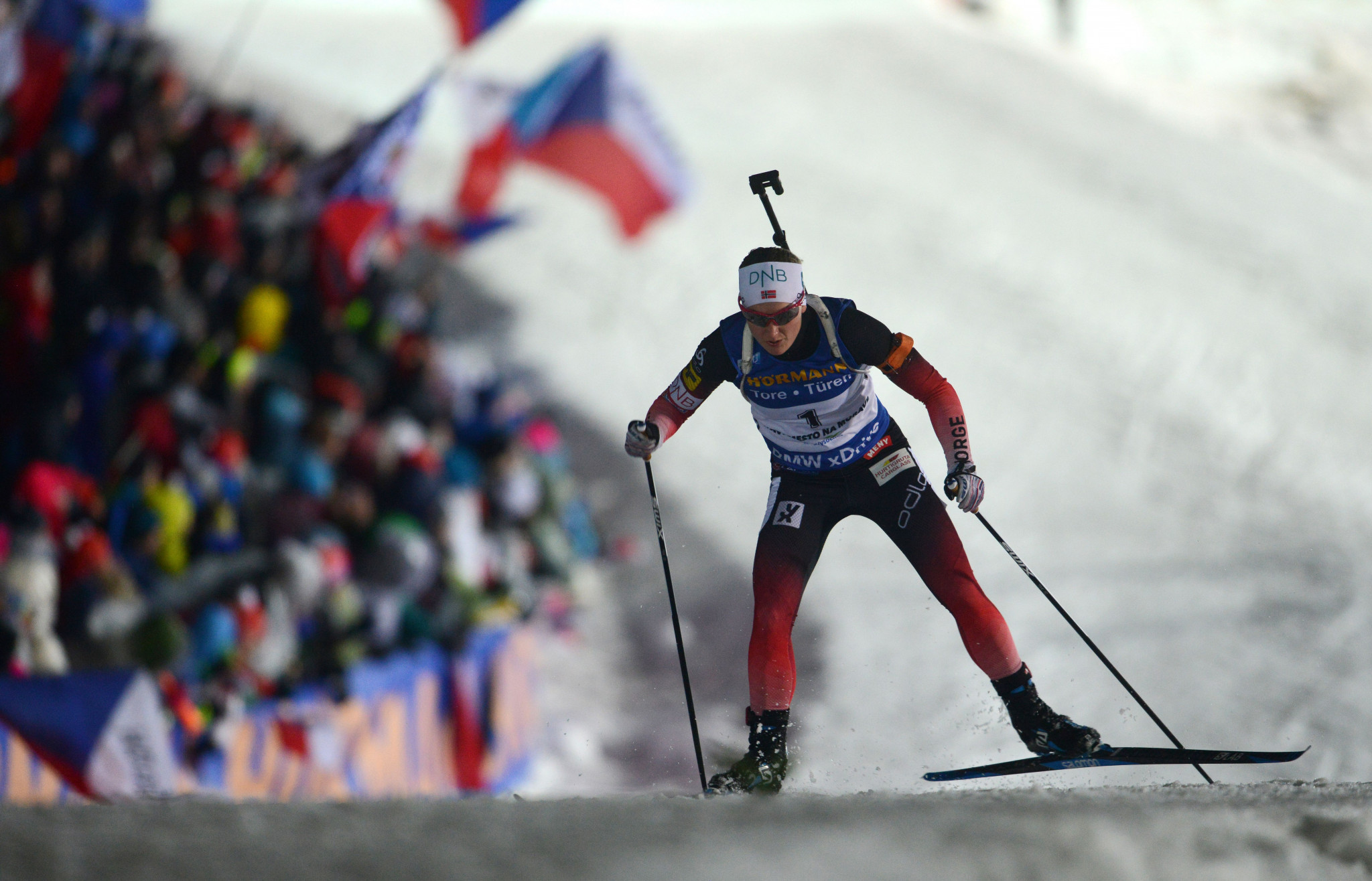 Marte Olsbu Røiseland also doubled up for Norway ©Getty Images