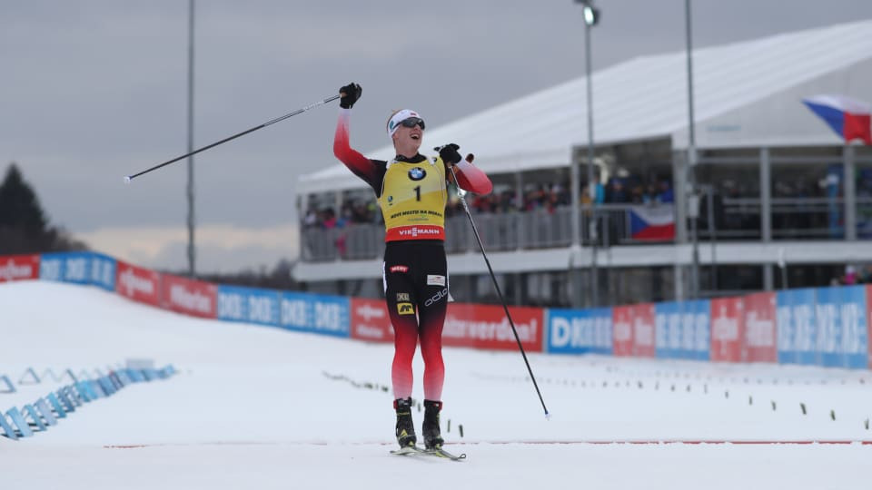 Bø completes hat-trick of wins at Nove Mesto IBU World Cup with mass start victory 