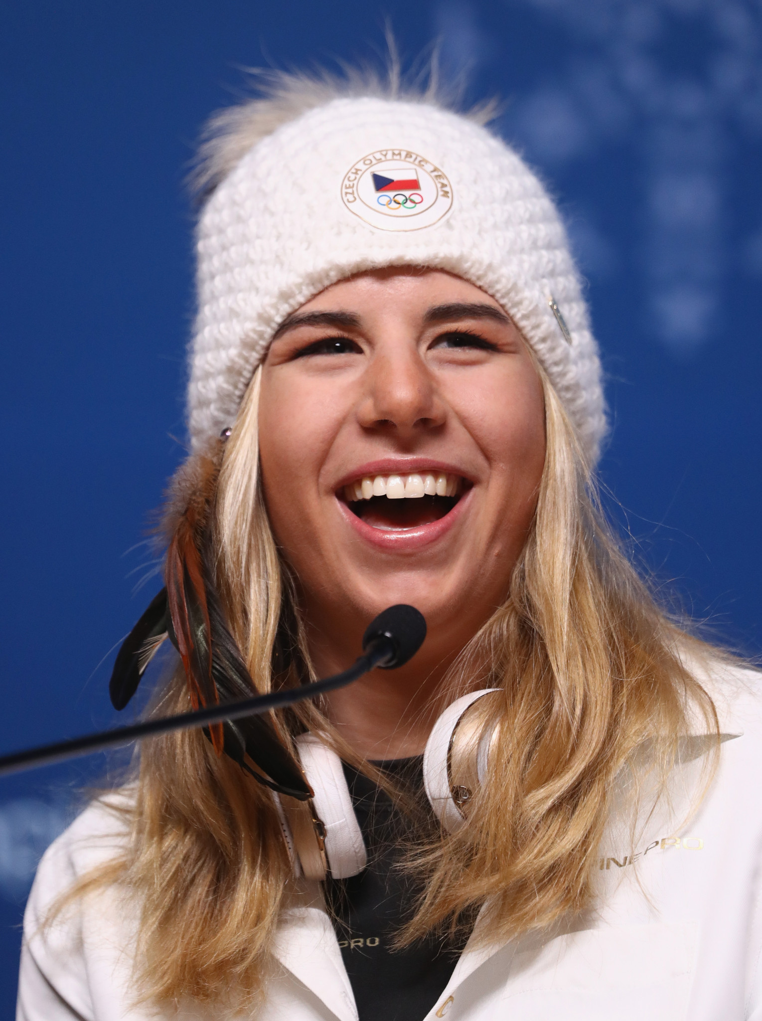 Ester Ledecka made history by winning gold in Alpine skiing and snowboard ©Getty Images