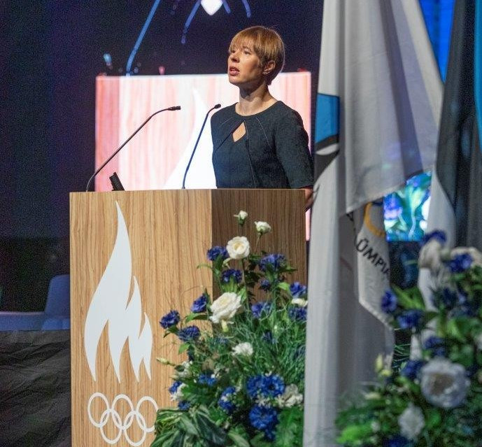 Estonia's President Kersti Kaljulaid delivered the Estonian Sport Forum's opening speech in the capital Tallinn ©Estonian Olympic Committee