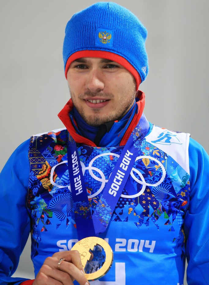 Biathlete Anton Shipulin won an Olympic gold medal in the 4x7.5km relay at Sochi 2014 but was banned from Pyeongchang 2018 following accusations of being involved with Russia's state-sponsored doping programme ©Getty Images