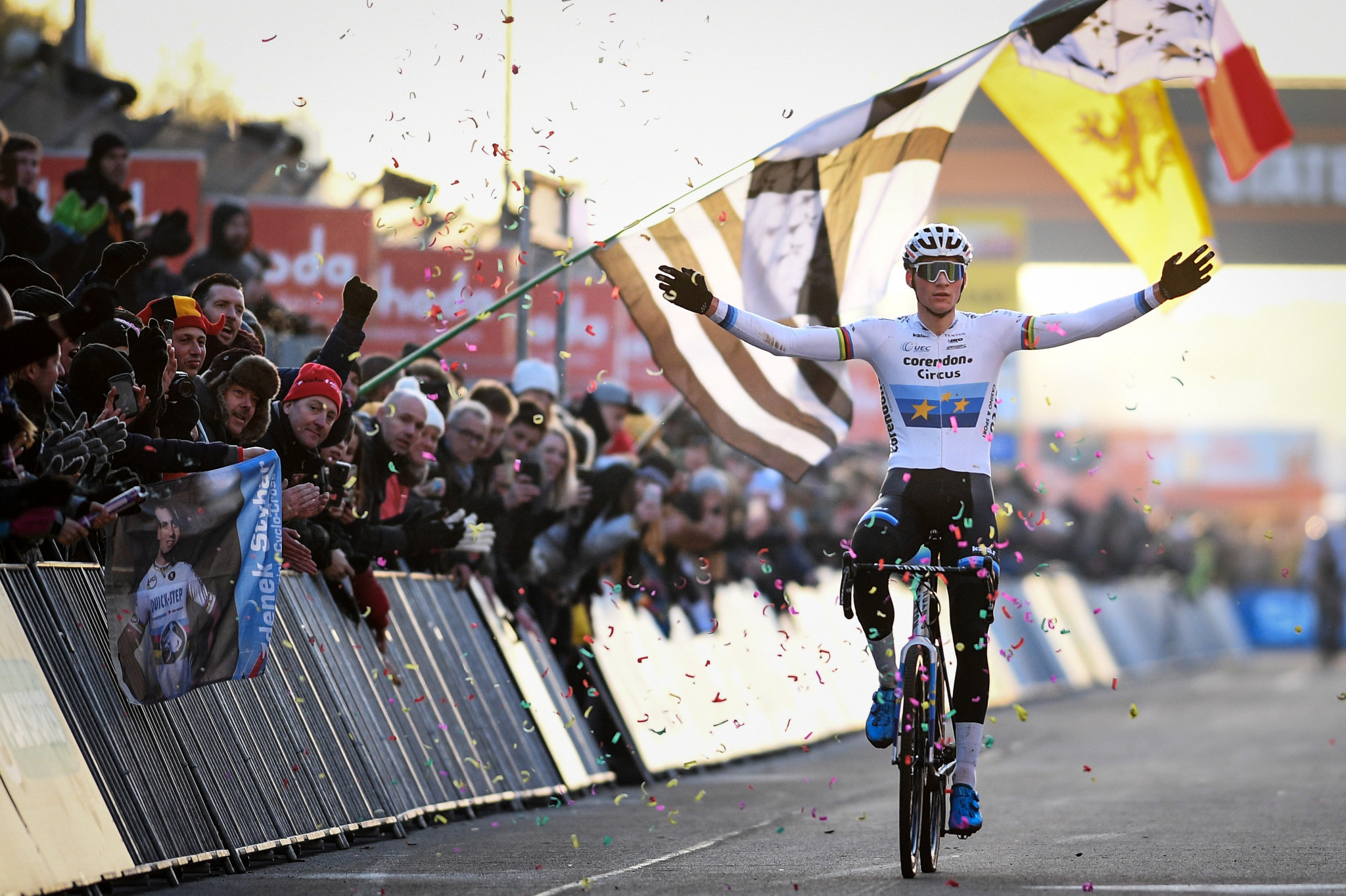 Van der Poel secures fifth successive UCI Cyclo-Cross World Cup victory in Heusden-Zolder