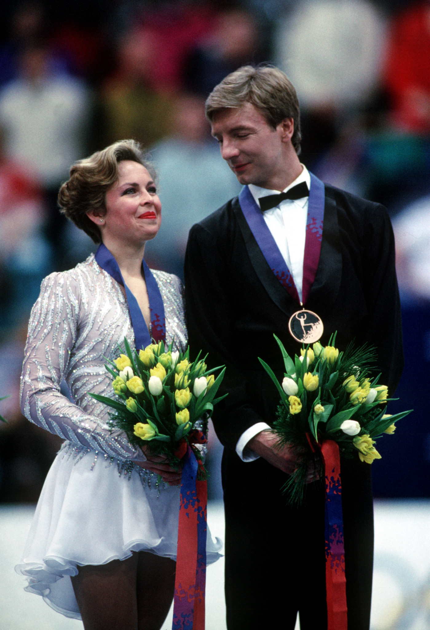 Back for bronze - after a 10-year hiatus, Britain's Olympic ice dance champions of 1984 had to settle for third place at the Lillehammer Games ©Getty Images