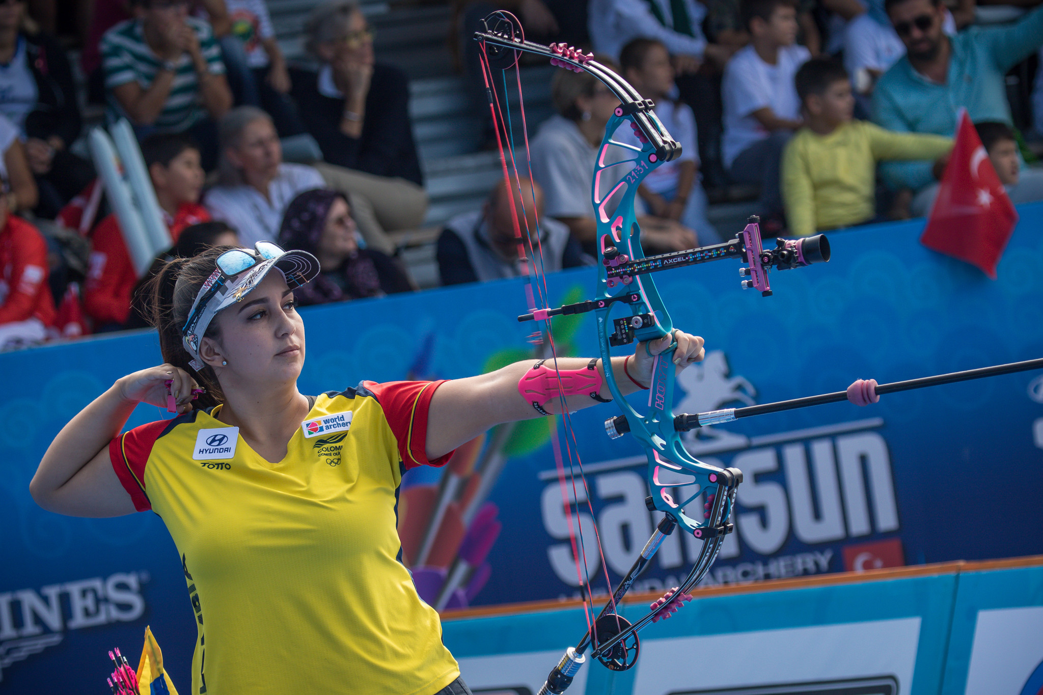 Colombia's Sara Lopez has been nominated for the World Games Athlete of the Year Award after becoming the first female archer to win the Archery World Cup Final four times ©Getty Images