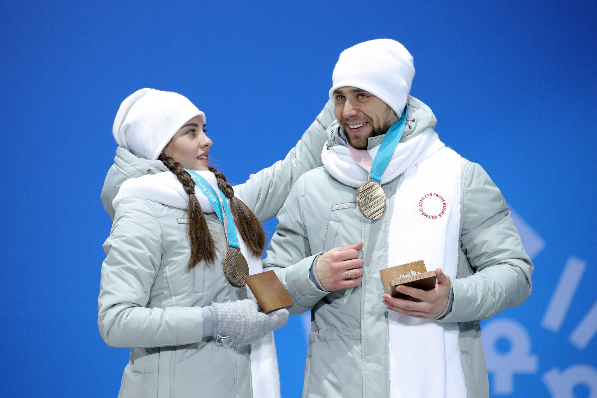 Aleksandr Krushelnitckii and wife Anastasia Bryzgalova were stripped of their Olympic mixed doubles bronze medals ©Getty Images