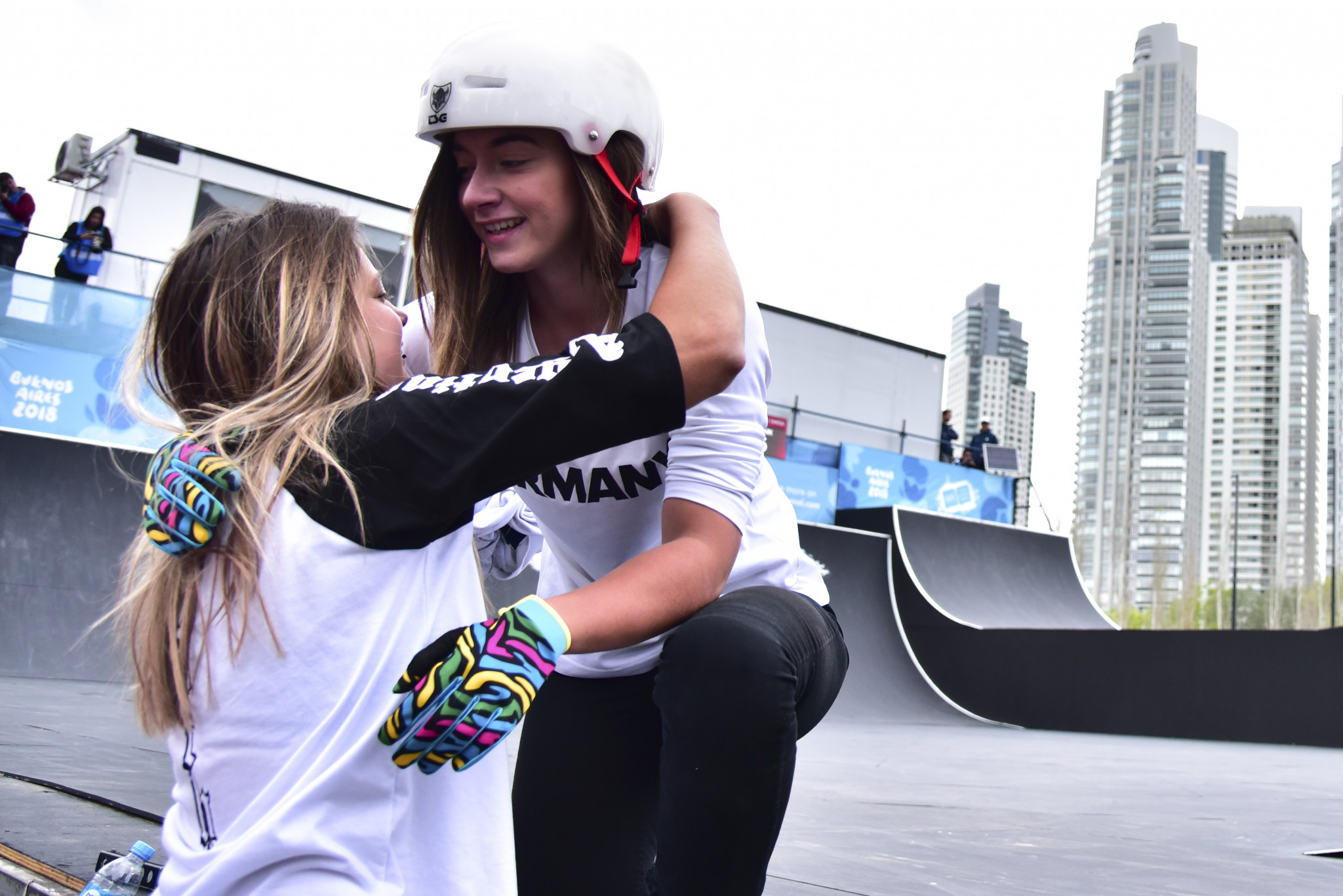 BMX Freestyle Park made its debut at the Youth Olympics, with hosts Argentina and Germany sharing the gold medal ©Getty Images