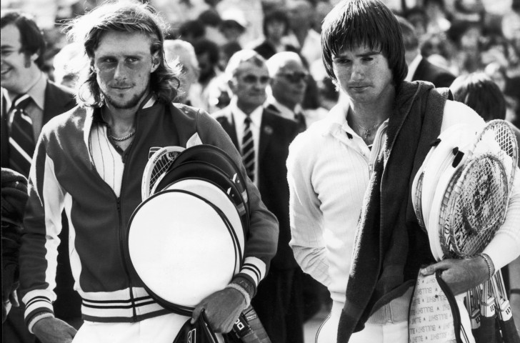 Björn Borg and Jimmy Connors - respective winner and runner-up at Wimbledon in 1977, were absent from the Australian Open that took place at the end of that year in Melbourne - which meant Vitas Gerulaitis was top seed ©Getty Images