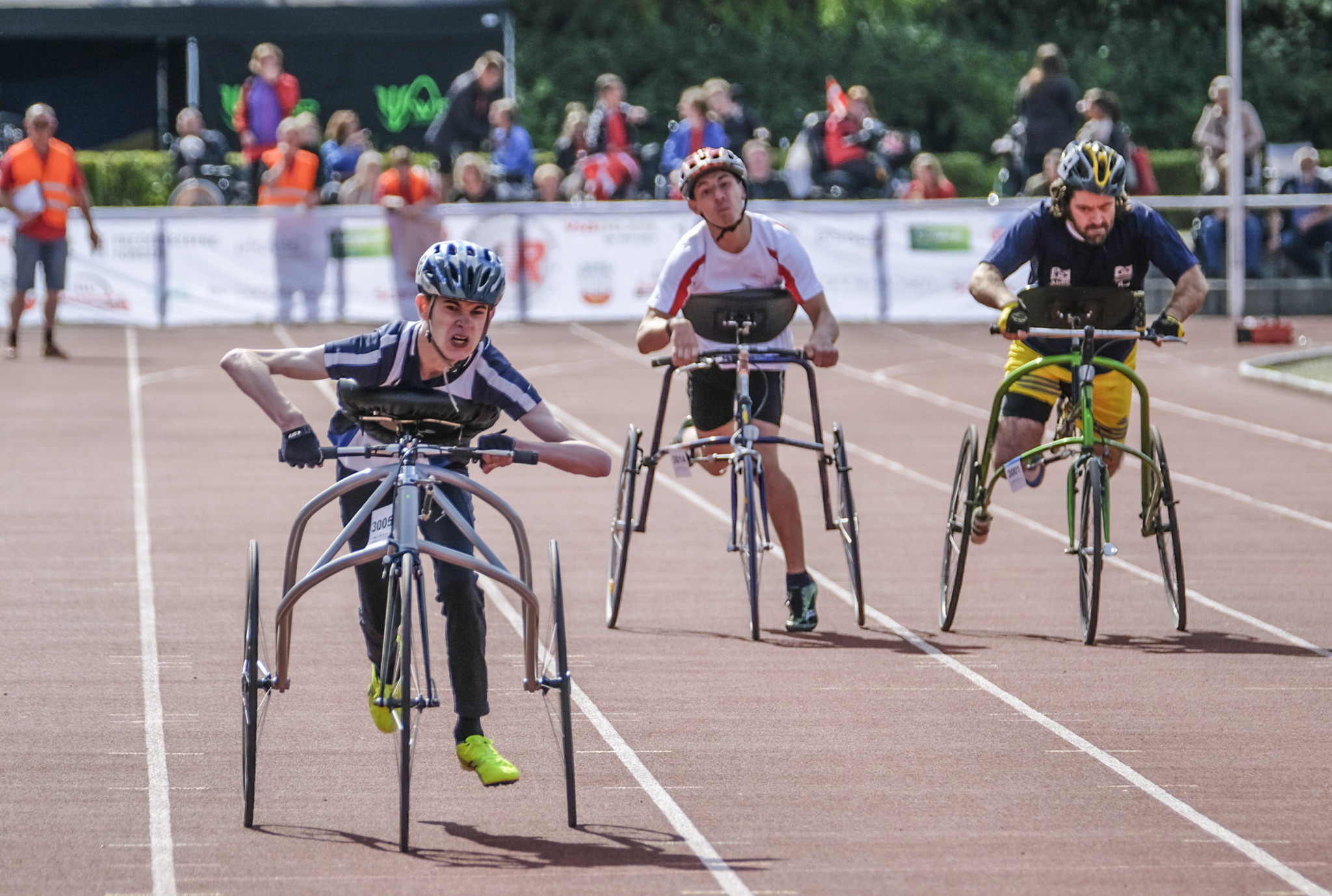 RaceRunning, where participants with high support needs compete with three-wheeled frames, will be included at the Dubai 2019 World Para Athletics Championships ©CIPSRA
