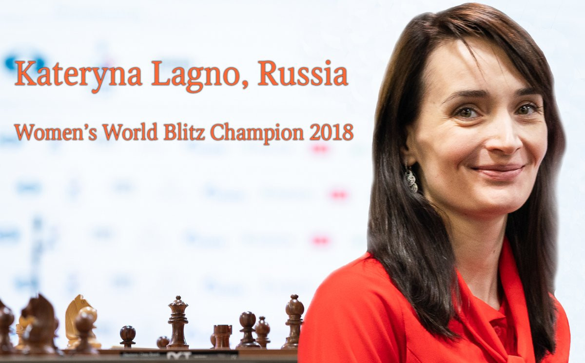  Kateryna Lagno won the women's event without losing a game ©World Chess Federation