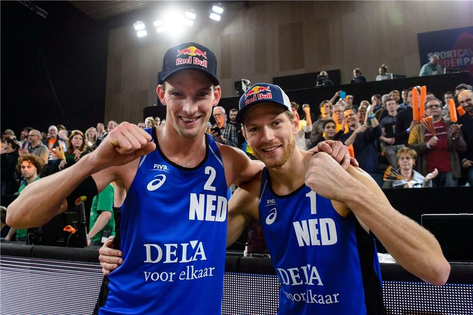Dutch pair Alexander Brouver and Robert Meeuvsen are the fourth seeds in the men's draw ©FIVB