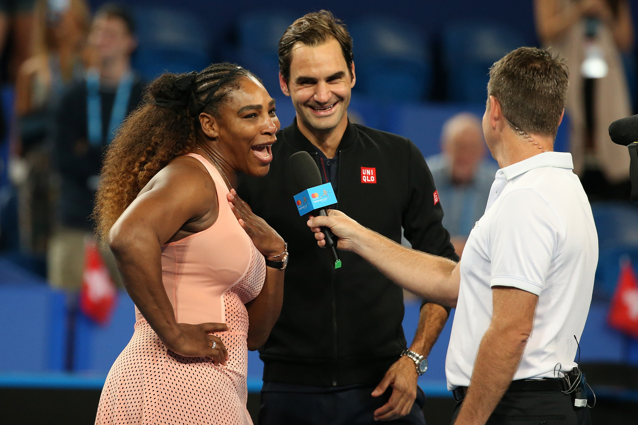 Serena Williams said to play against Roger Federer was a dream come true ©Getty Images