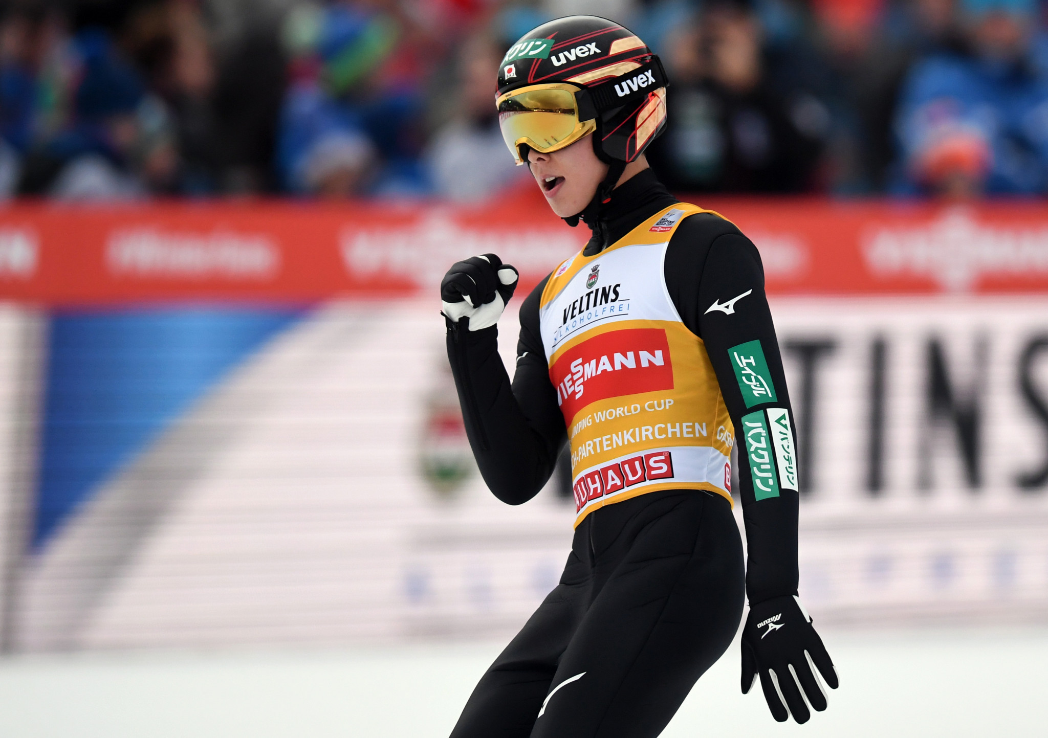 Ryoyu Kobayashi has won yet again in the FIS Ski Jumping World Cup and Four Hills Tournament to continue his magnificent form this season ©Getty Images
