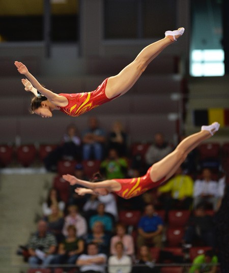 China secure four titles at Trampoline World Cup in Mouilleron-le-Captif