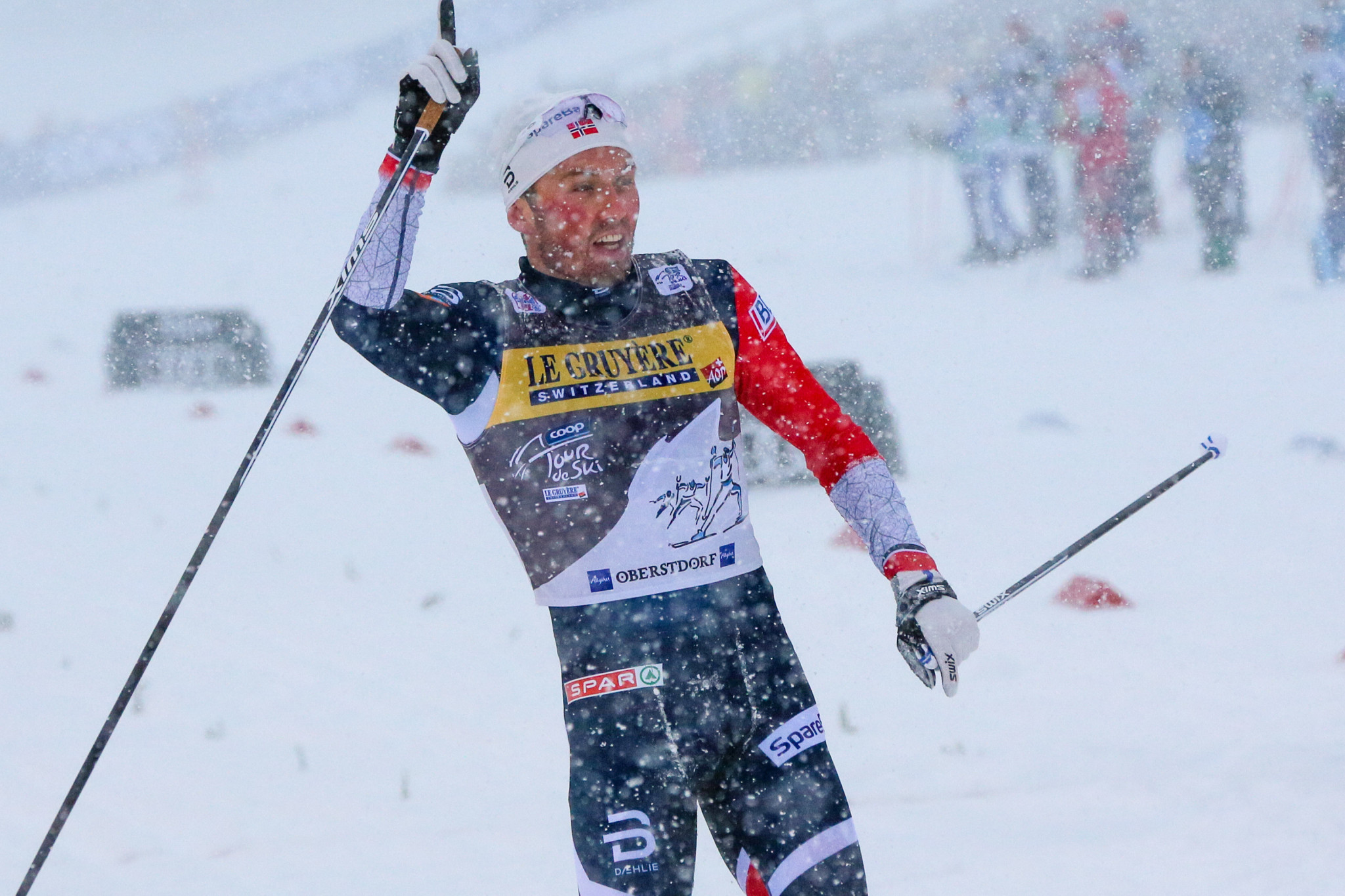 Emil Iversen won today's men's race and now sits third in the overall standings ©Getty Images