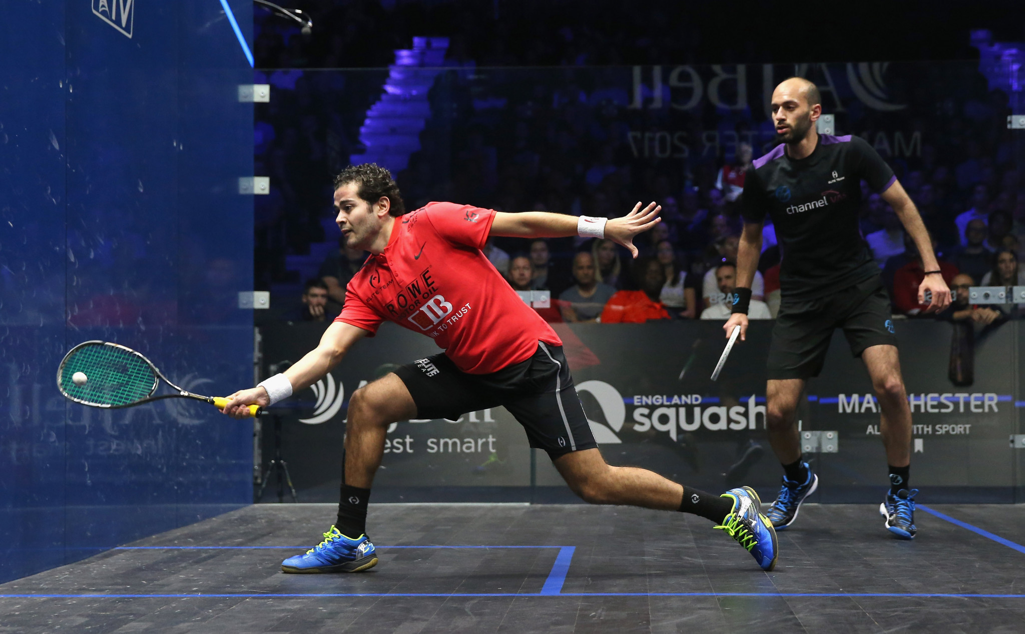 Egypt's Karim Abdel Gawad has moved back into the top five of the PSA men's world rankings following his victory at the Black Ball Squash Open in Cairo ©Getty Images