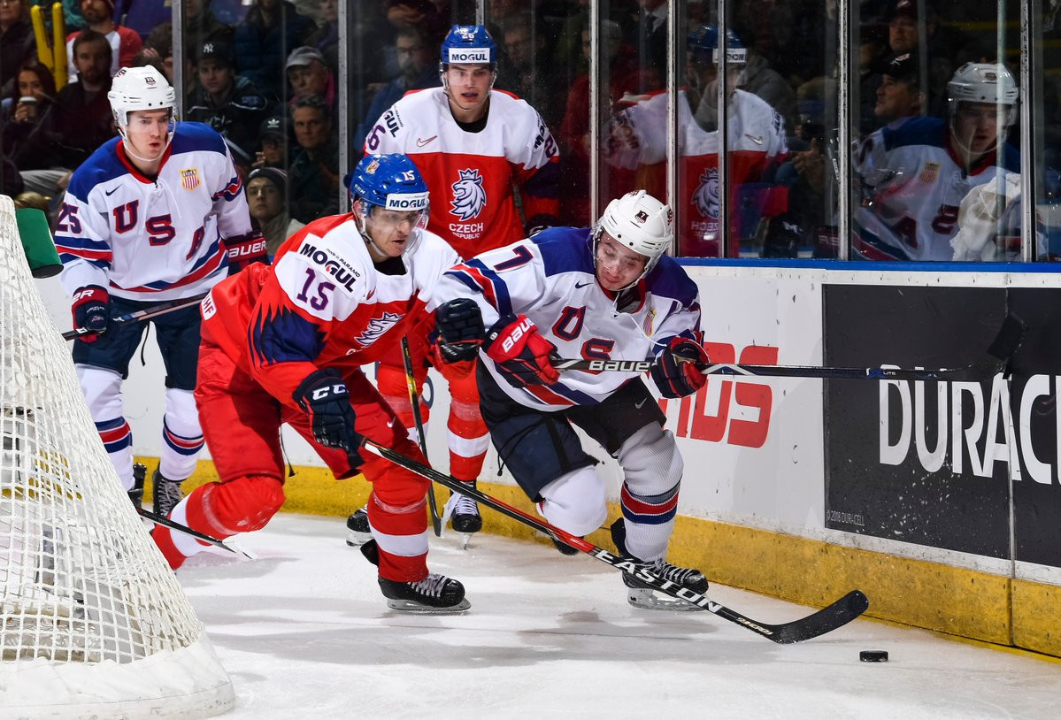 The United States beat Czech Republic 3-1 to progress to the semi-finals of the IIHF World Junior Championships ©IIHF