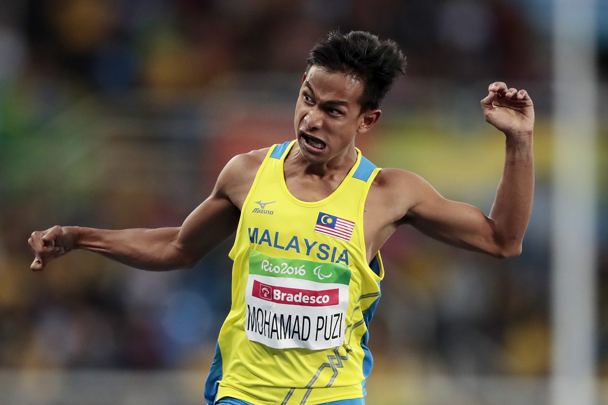 Mohamad Ridzuan Puzi is the reigning Paralympic champion in the T36 100m ©Getty Images