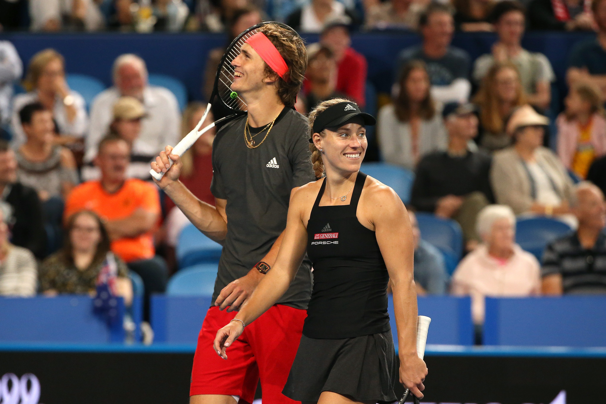 Germany's Alexander Zverev and Angelique Kerber will meet Switzerland in the final of the Hopman Cup in Perth ©Getty Images