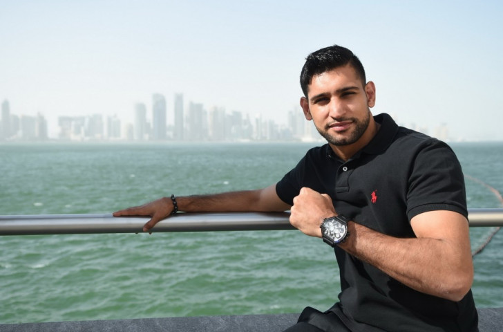 Great Britain's two-time former world champion Amir Khan, who is a special guest at the World Championships, took in the sites of Qatar's capital Doha today ©Hill+Knowlton Strategies