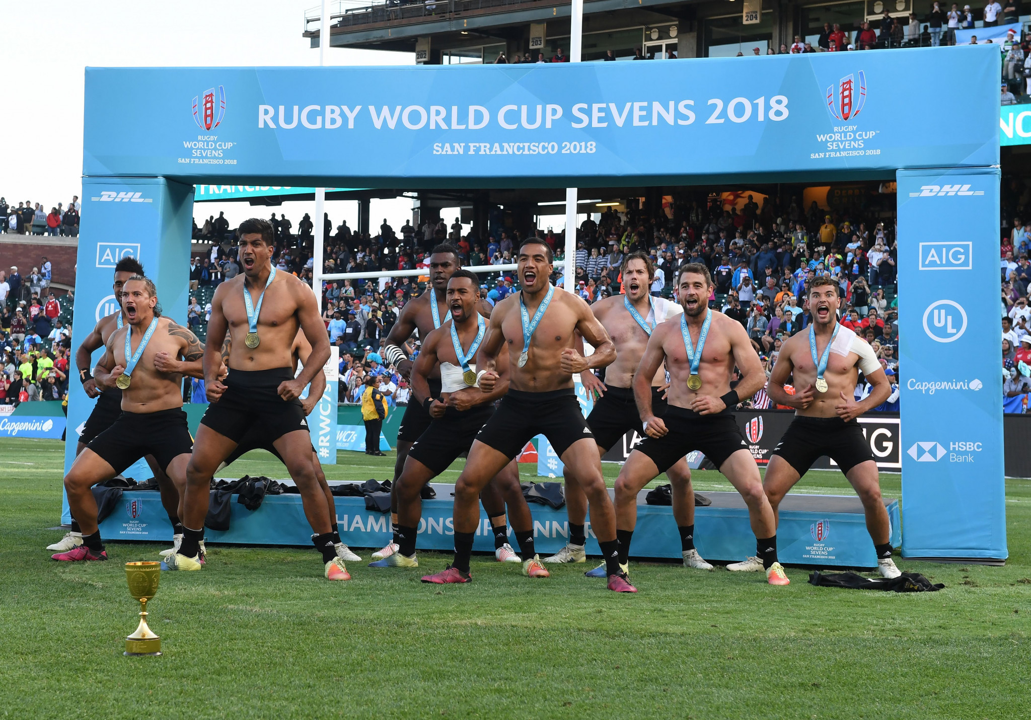 A record US television audience of nine million people watched the Rugby World Cup Sevens in San Francisco ©Getty Images