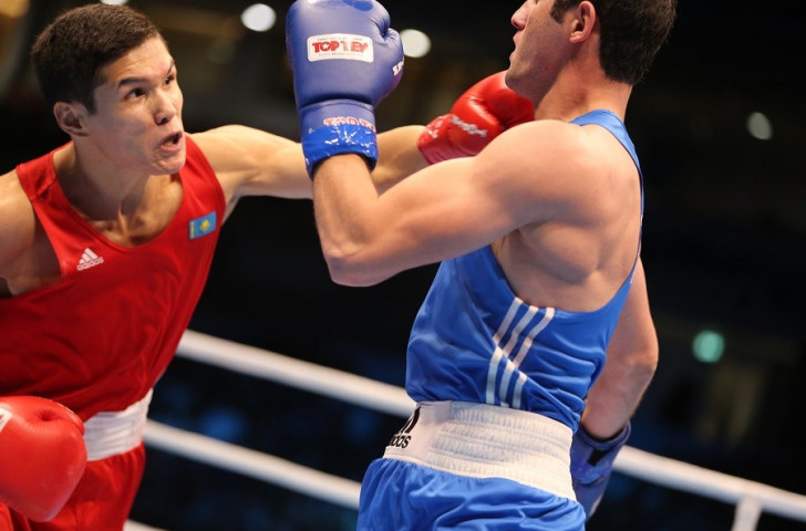 Defending welterweight world champion Daniyar Yeleussinov of Kazakhstan defeated Azerbaijan's Parviz Baghirov in the last-four