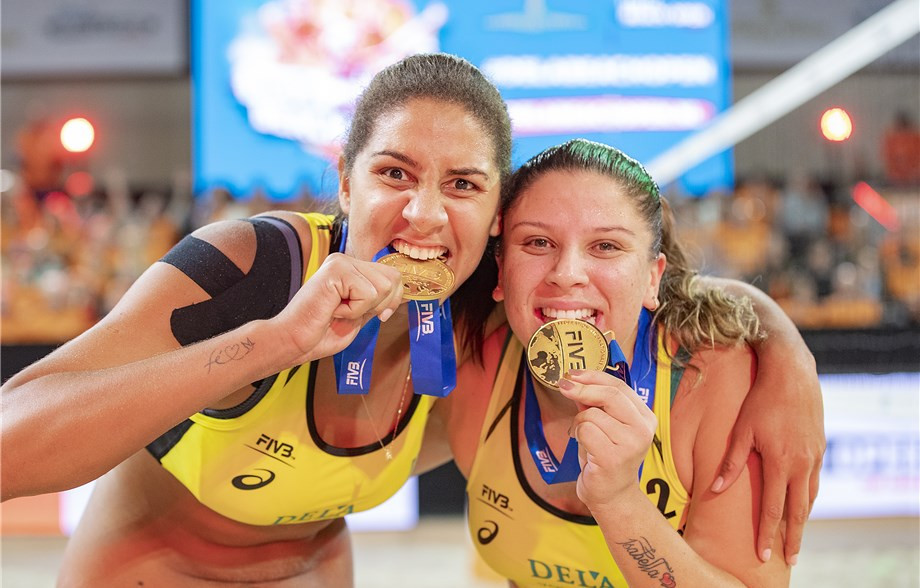 Ana Patricia and Rebecca Silva have won their first four-star title with a straight sets victory in The Hague ©FIVB