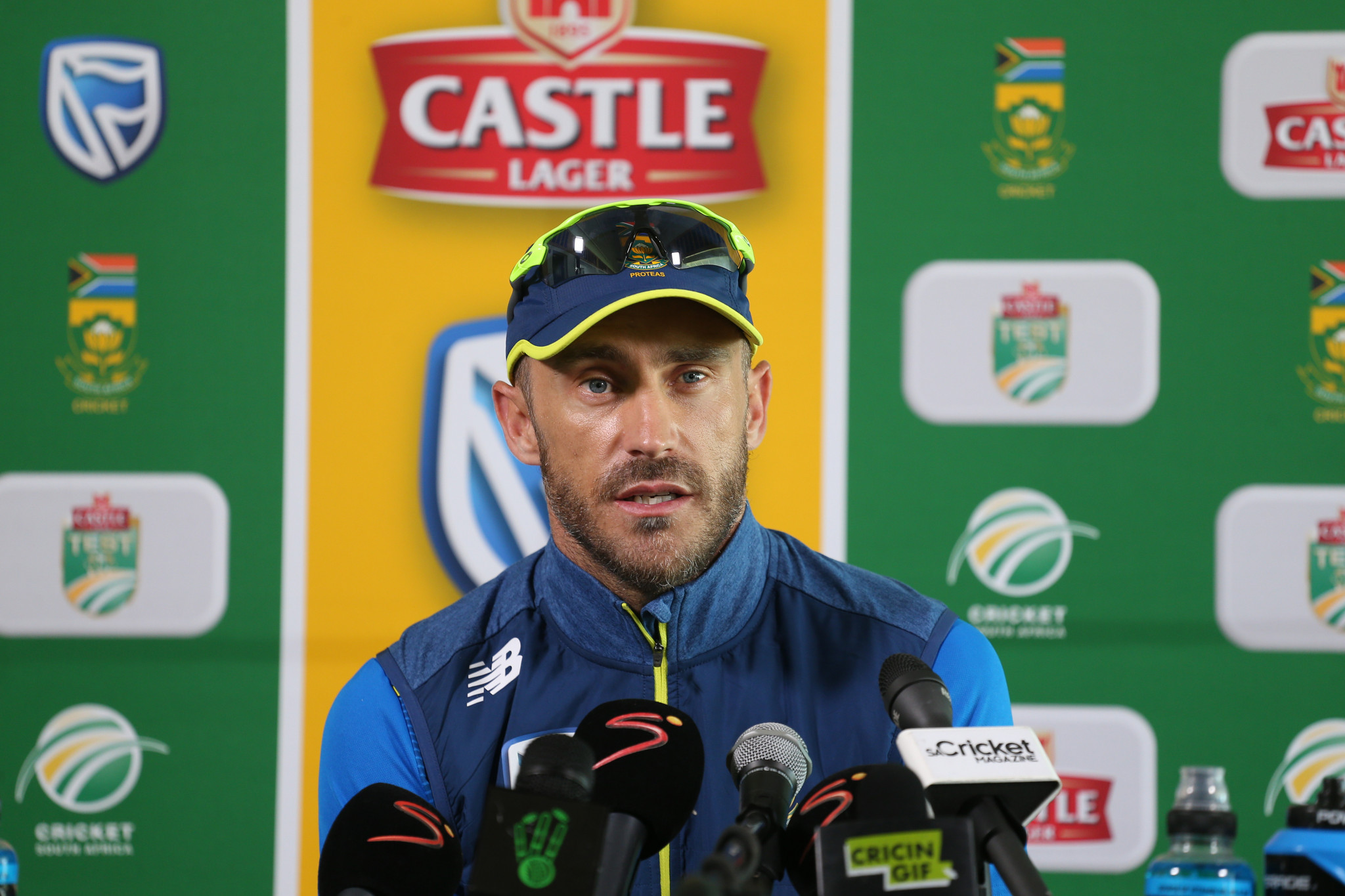 South Africa cricket captain Faf du Plessis has been suspended for one Test and fined 20 per cent of his match fees ©Getty Images
