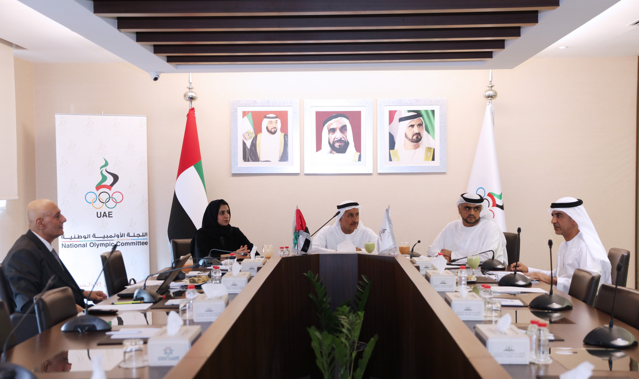 UAE NOC Olympic Planning Committee reviews plans and results of sports participation