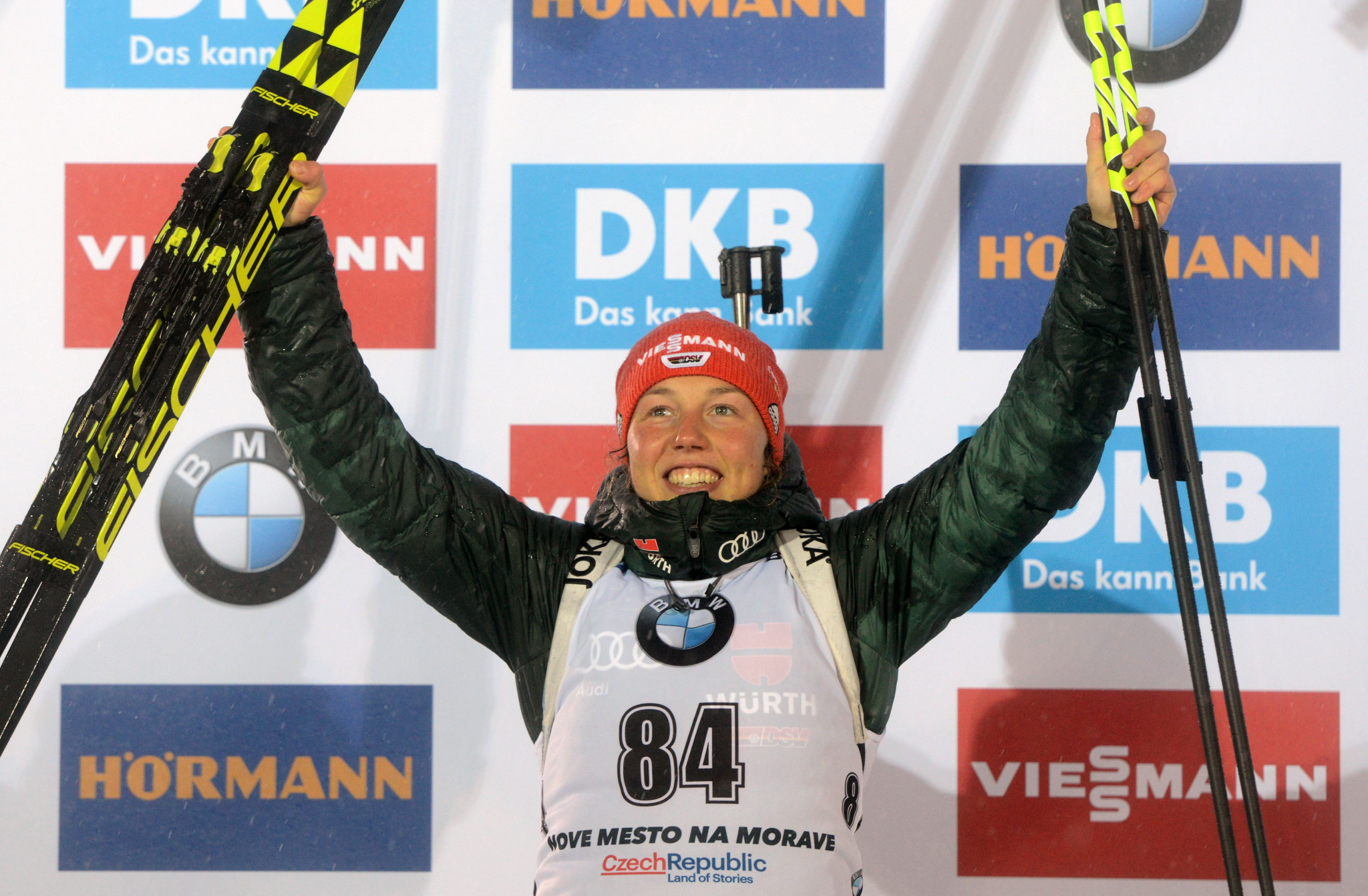 Germany's Laura Dahlmeier will hope to return to form tomorrow when the Oberhof Biathlon World Cup begins ©Getty Images