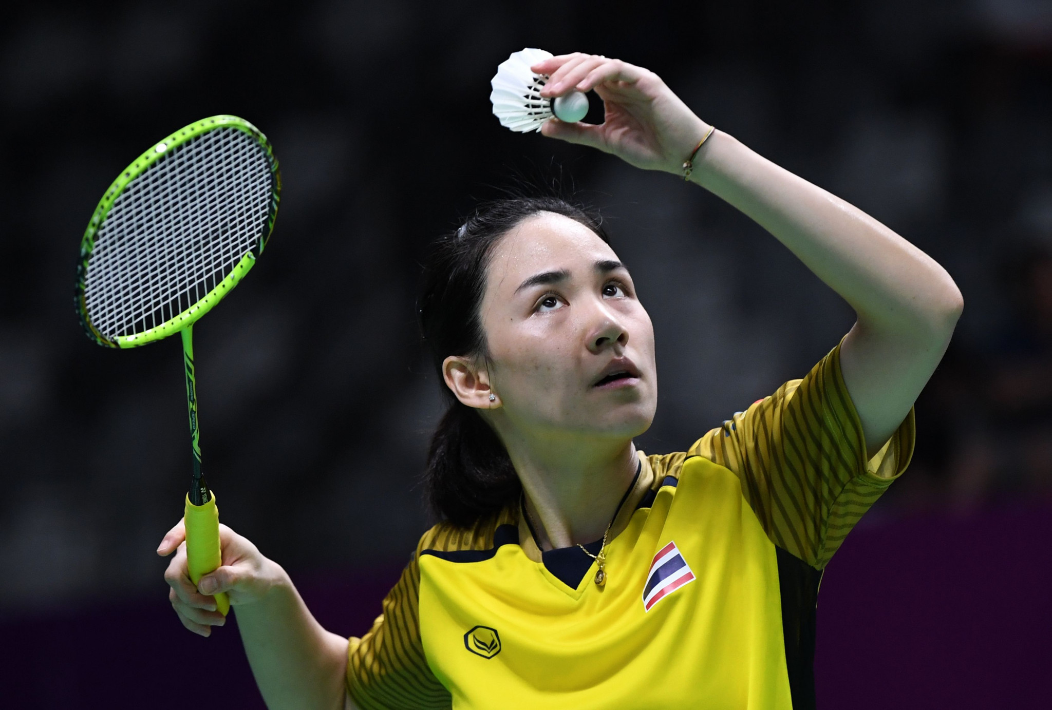 Women's singles top seed Nitchaon Jindapol of Thailand is safely through to the second round ©Getty Images