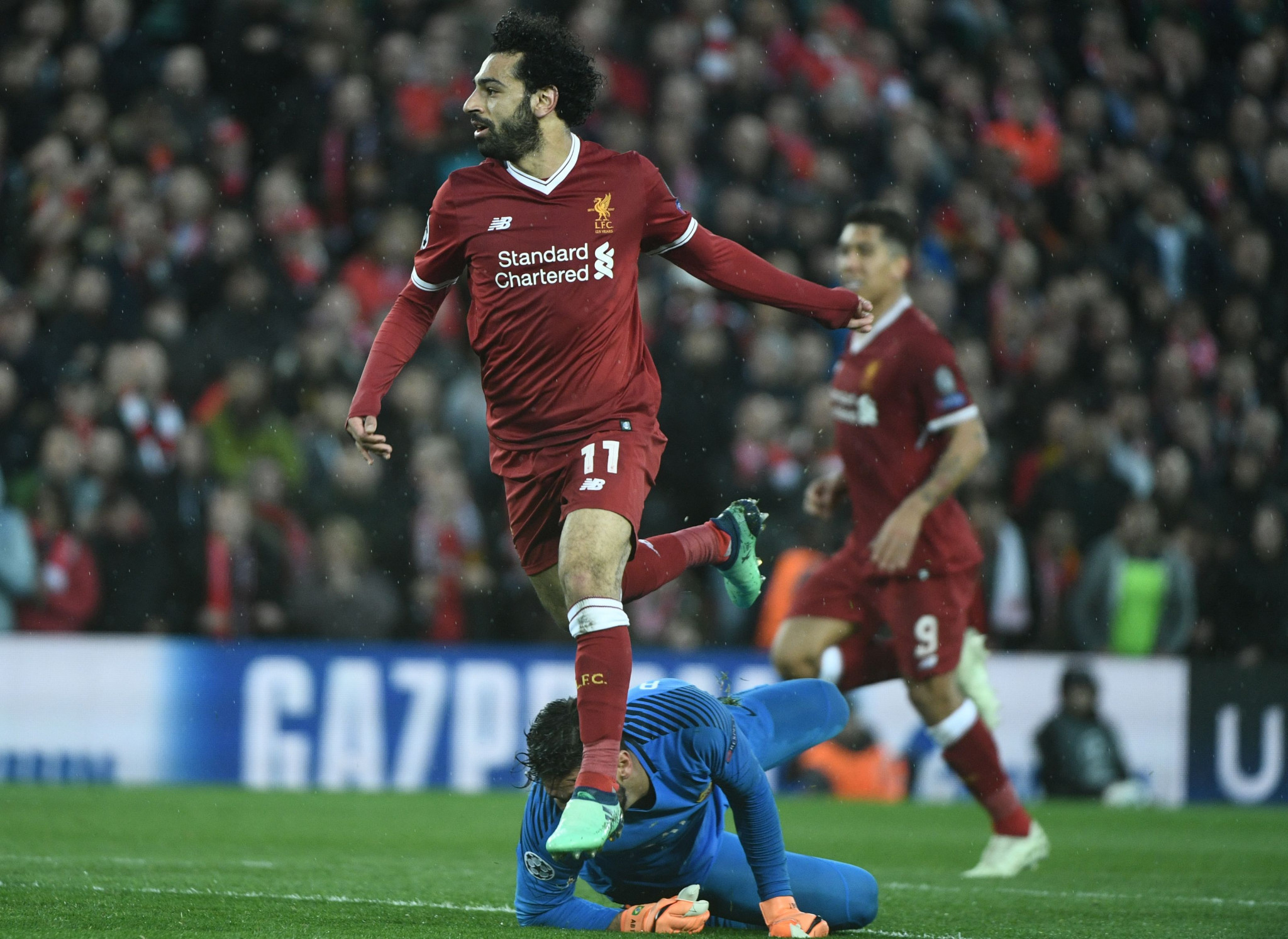Mohamed Salah scored 11 goals in the 2017-2018 UEFA Champions League to help Liverpool reach the final ©Getty Images