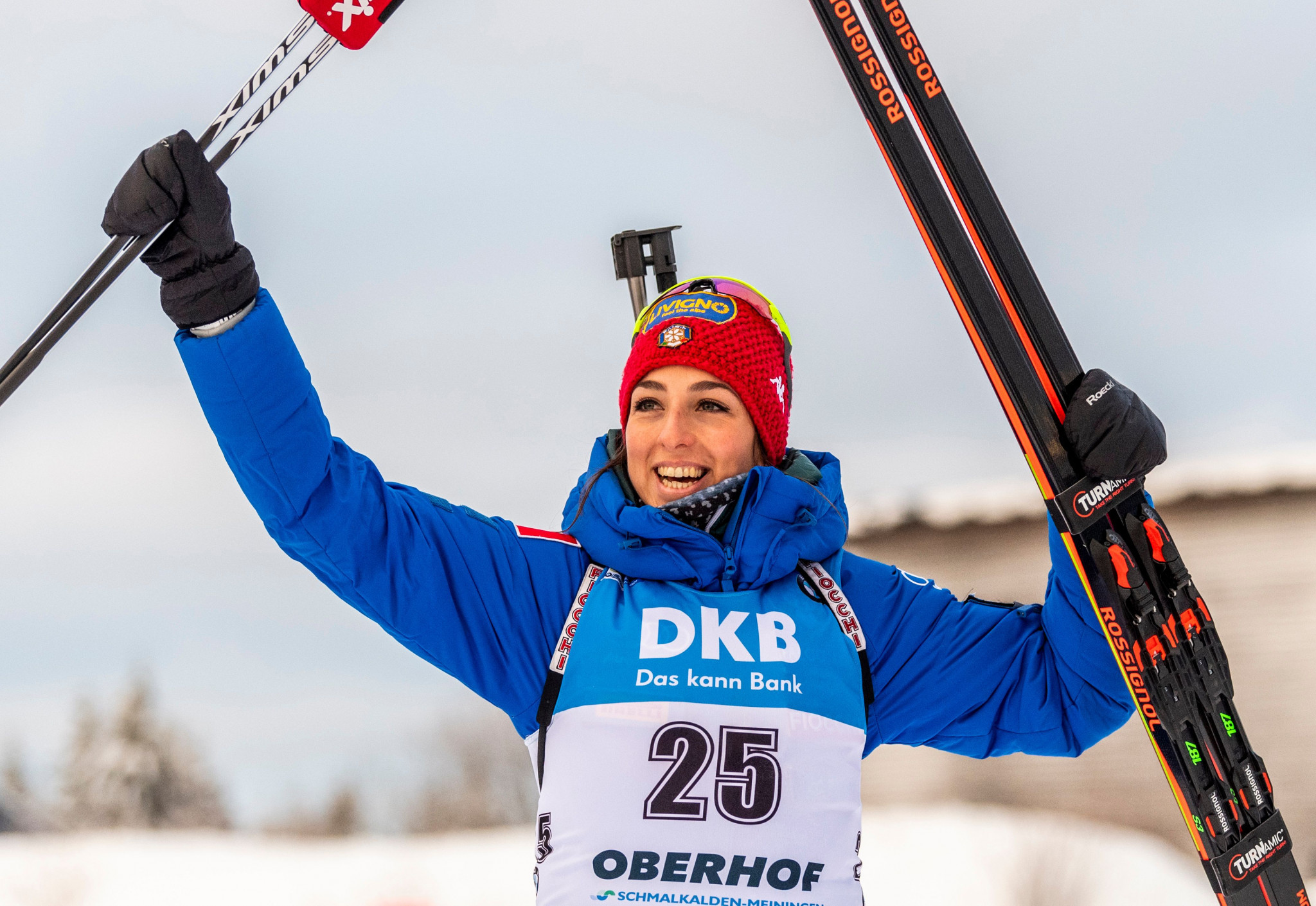Lisa Vittozzi has claimed her first World Cup victory with a sprint win in Oberhof ©Getty Images