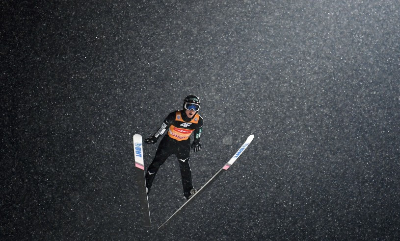 Ryoyu Kobayashi returns from winning the Four Hills Tournament to compete at the FIS Ski Jumping World Cup event in Val di Fiemme ©Getty Images