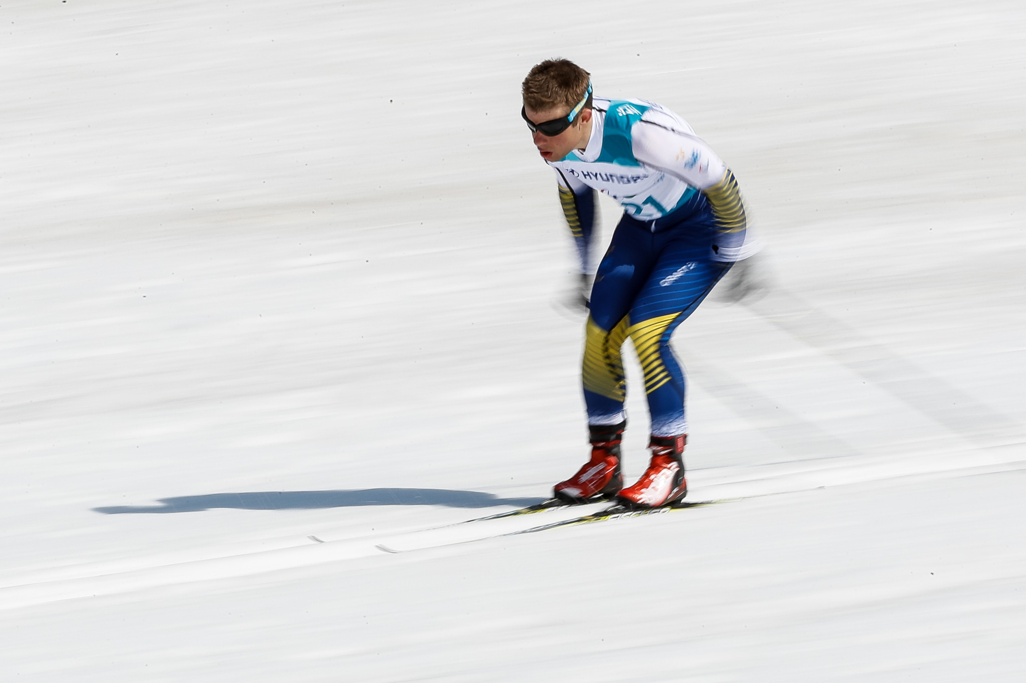 Sweden's Zebastian Modin is favourite to triumph in the visually impaired events at the World Para Nordic Skiing World Cup event in Östersund ©Getty Images