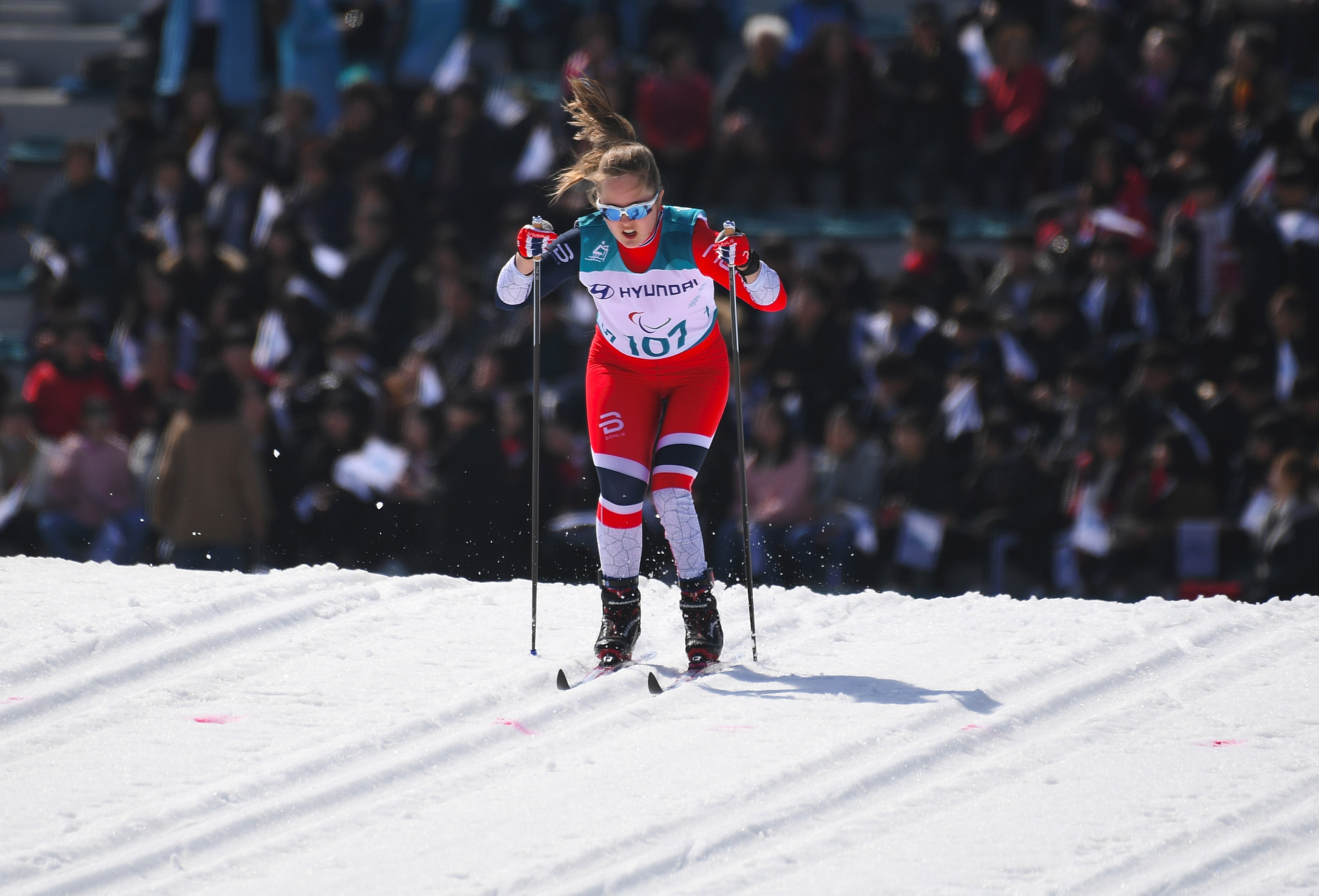 Norway's Vilde Nilsen will aim to continue her dominance in the women's standing events at the second Para Nordic Skiing World Cup event of the season in Östersund ©Getty Images
